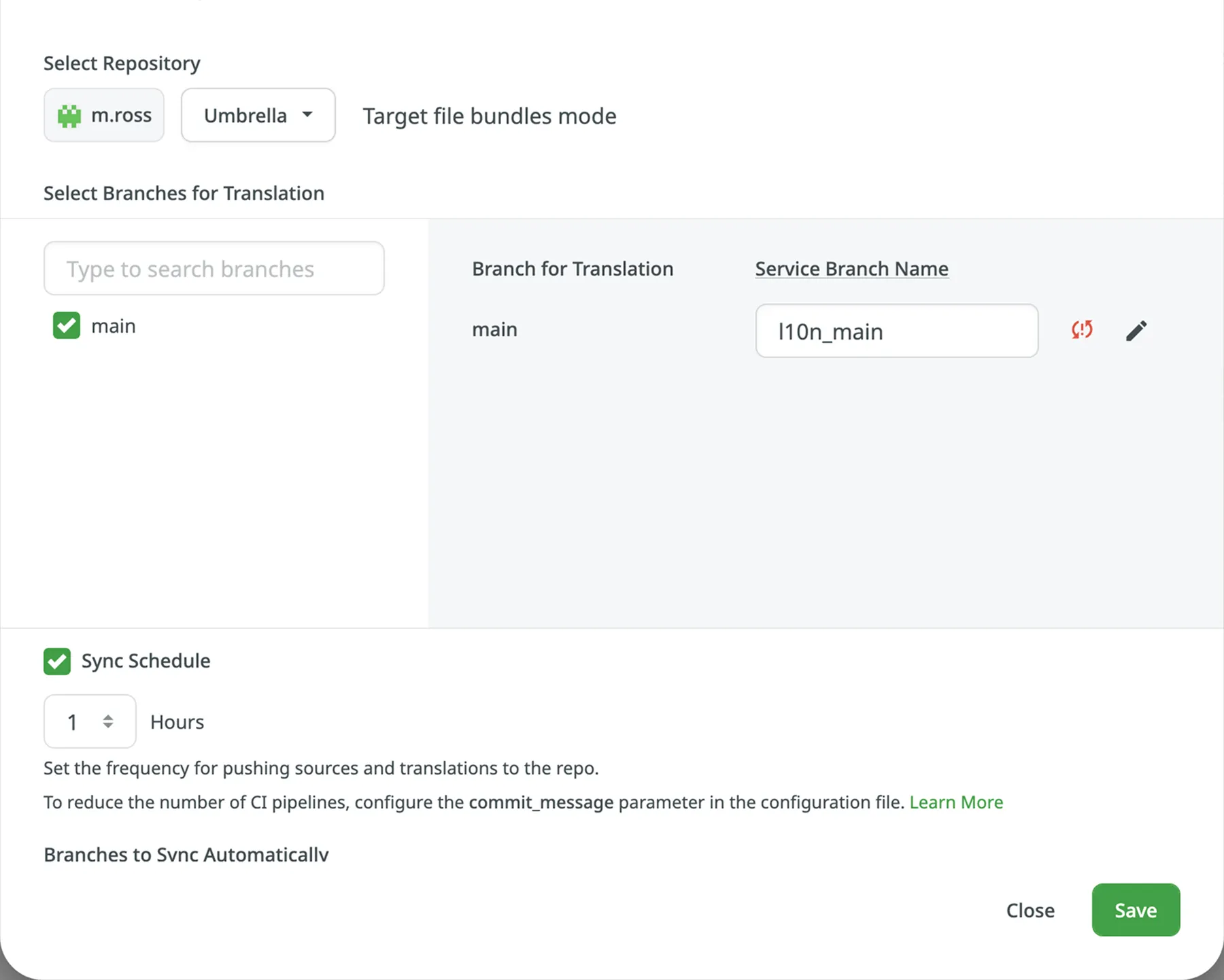 Bitbucket Integration Unconfigured
